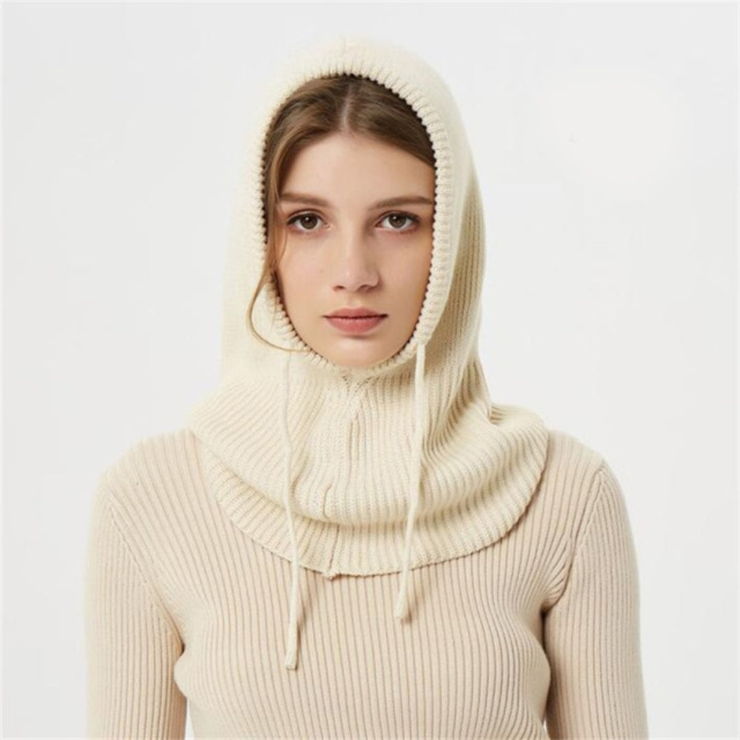 Bonnet tricoté en cachemire pour femme