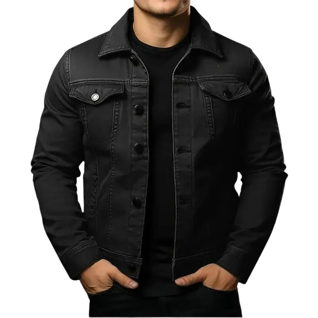 Veste en jean 100 % coton pour homme