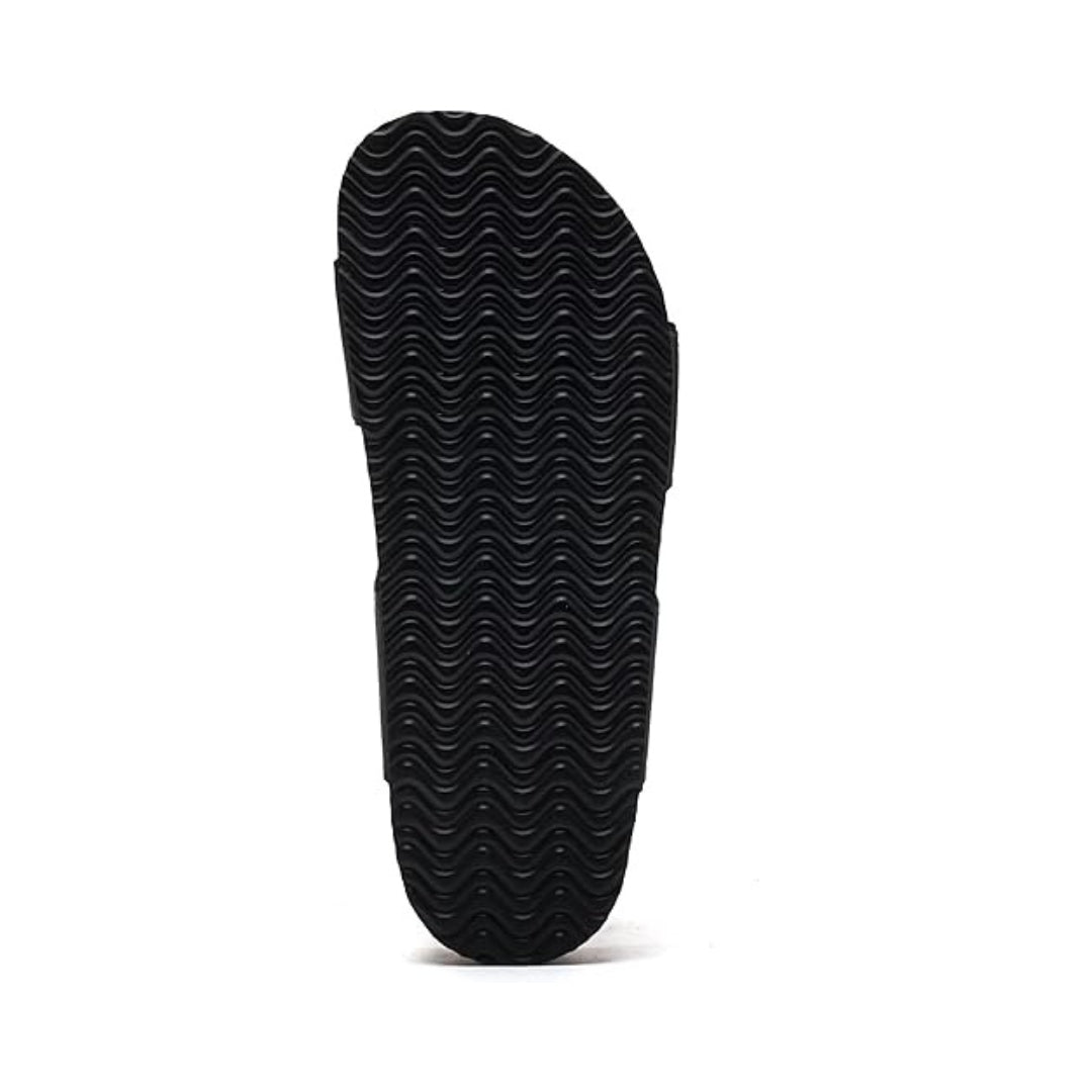 Sandales plates en liège avec soutien ergonomique et finitions pailletées