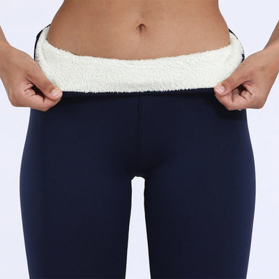 Legging doublé en polaire – Collants thermiques élégants pour femme