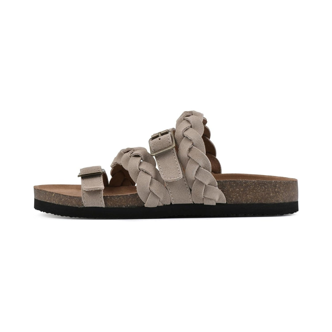 Sandales confortables pour femme dotées d'un détail tressé
