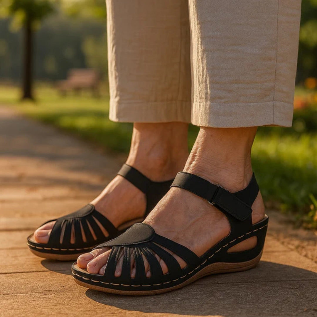 Sandales orthopédiques ergonomiques pour femmes, soulageant la douleur