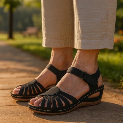 Sandales orthopédiques ergonomiques pour femmes, soulageant la douleur