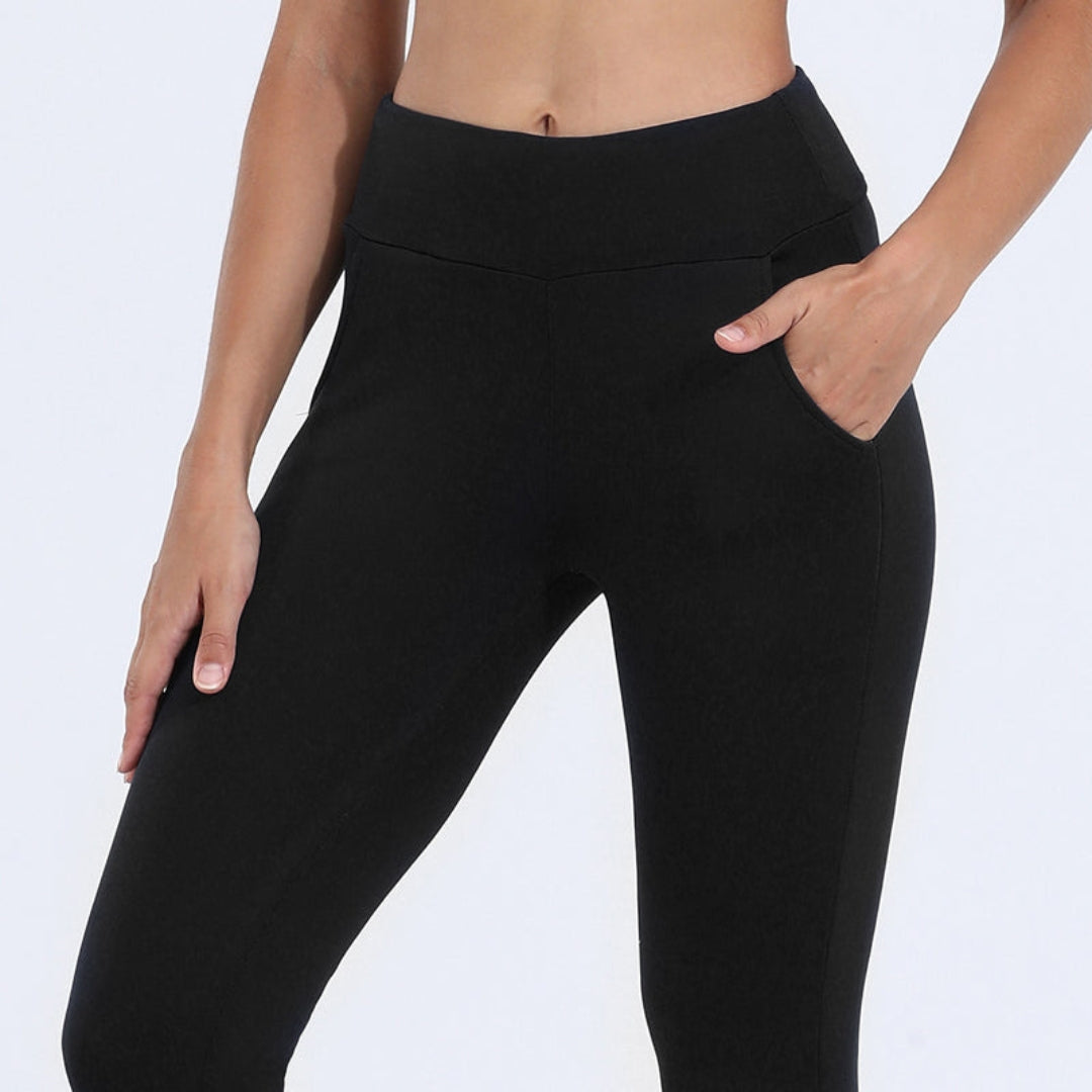 Legging doublé en polaire – Collants thermiques élégants pour femme