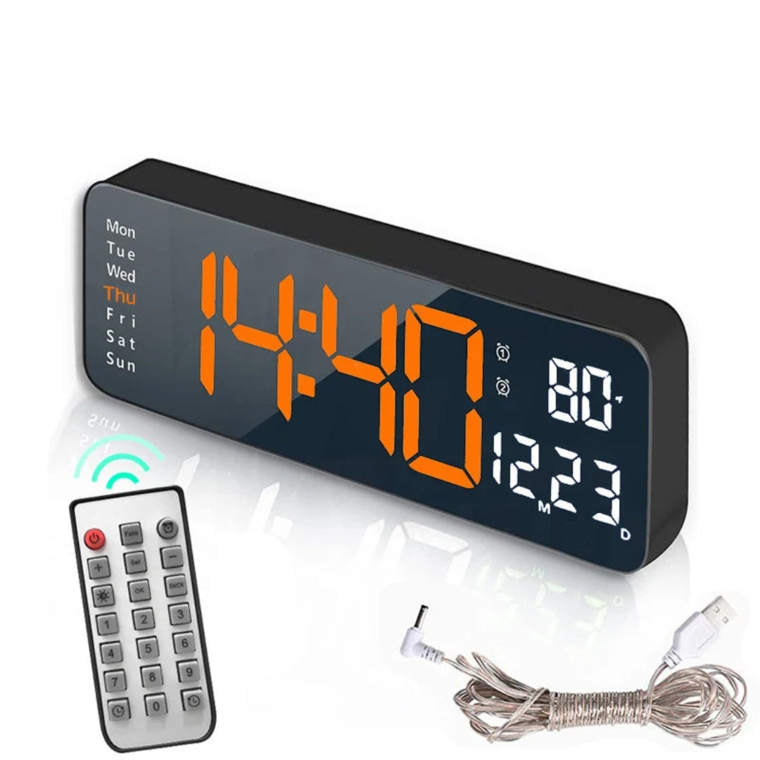 Horloge numérique LED murale