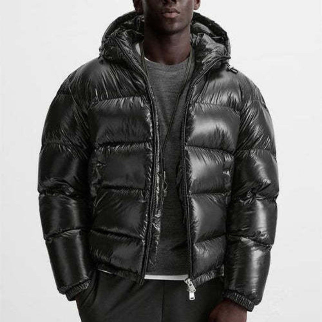 Doudoune d'hiver à capuche pour homme