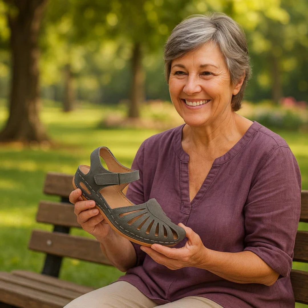 Sandales orthopédiques ergonomiques pour femmes, soulageant la douleur