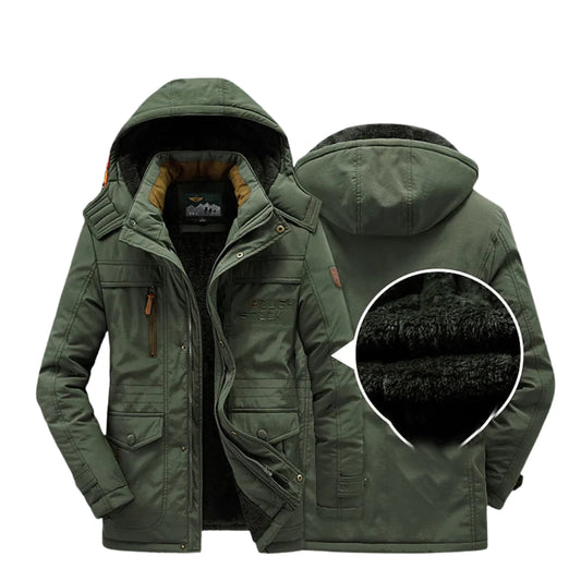 Parka Mi-Longue à Capuche pour Homme