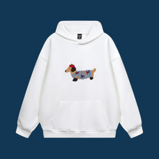 Hoodie Chaud en Coton Mélangé