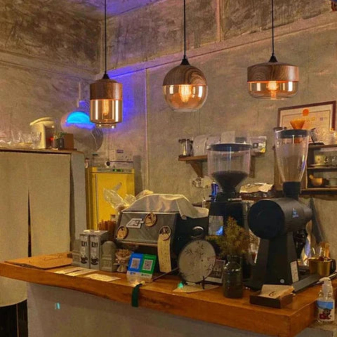 Plafonnier scandinave moderne en bois