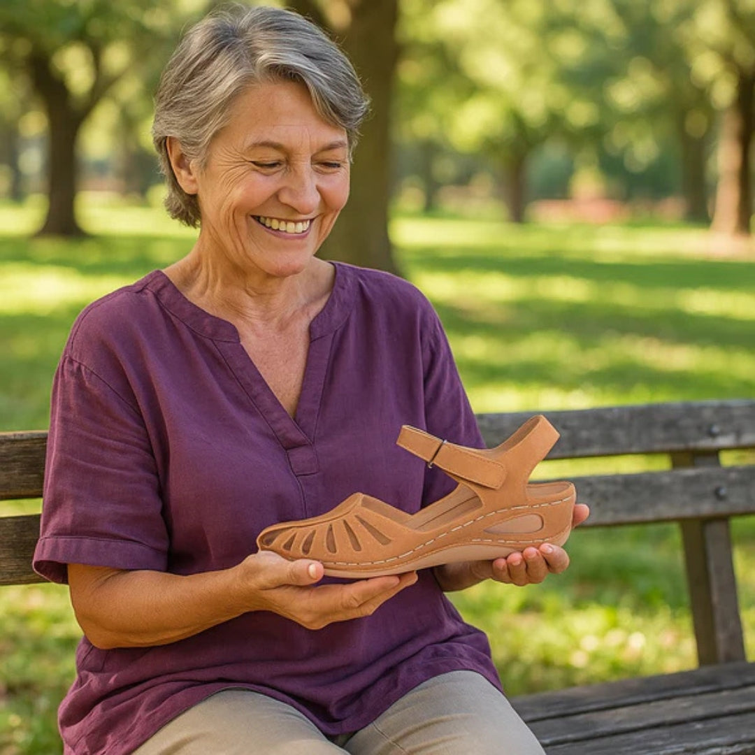 Sandales orthopédiques ergonomiques pour femmes, soulageant la douleur