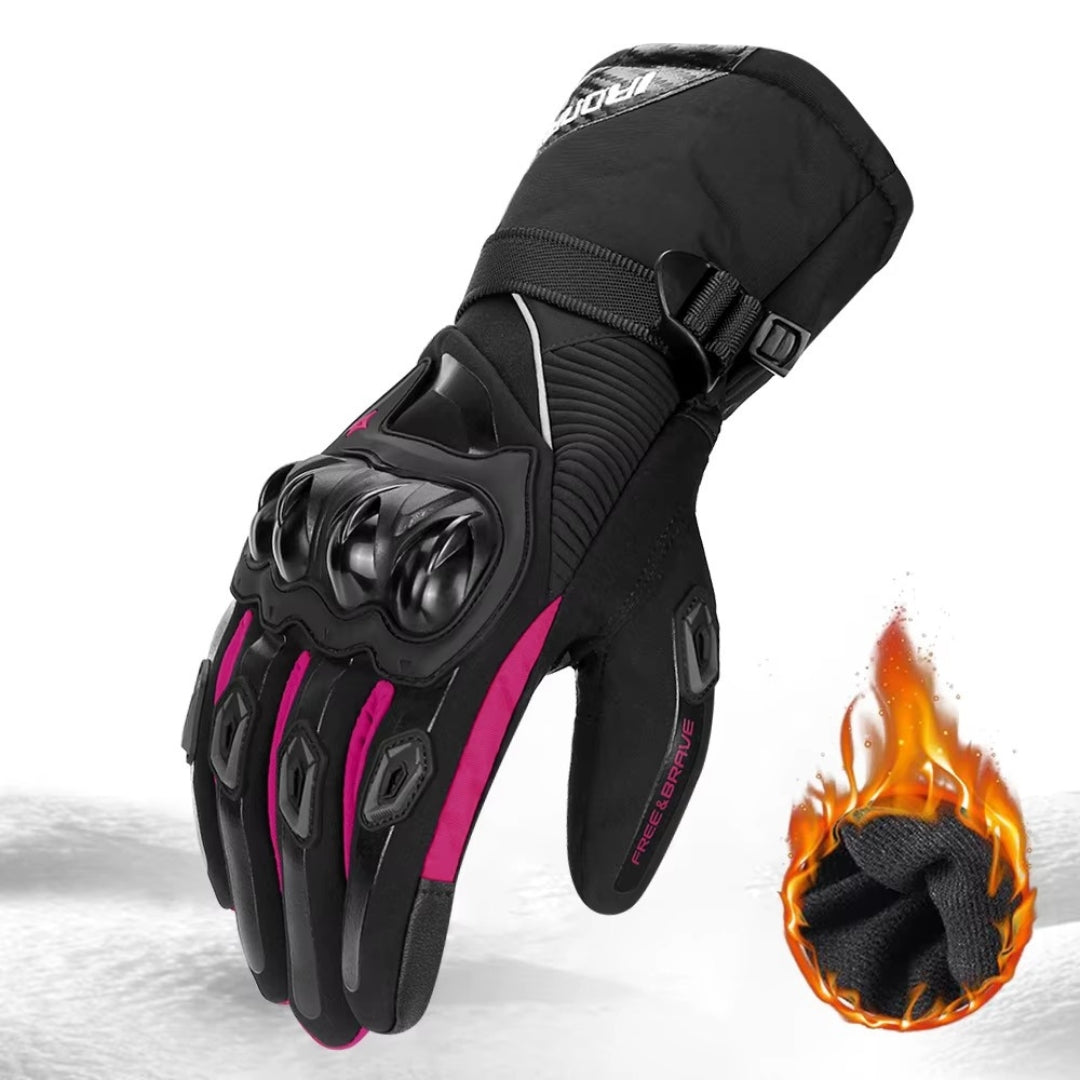 Gants moto hiver imperméables et coupe-vent