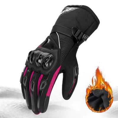 Gants moto hiver imperméables et coupe-vent