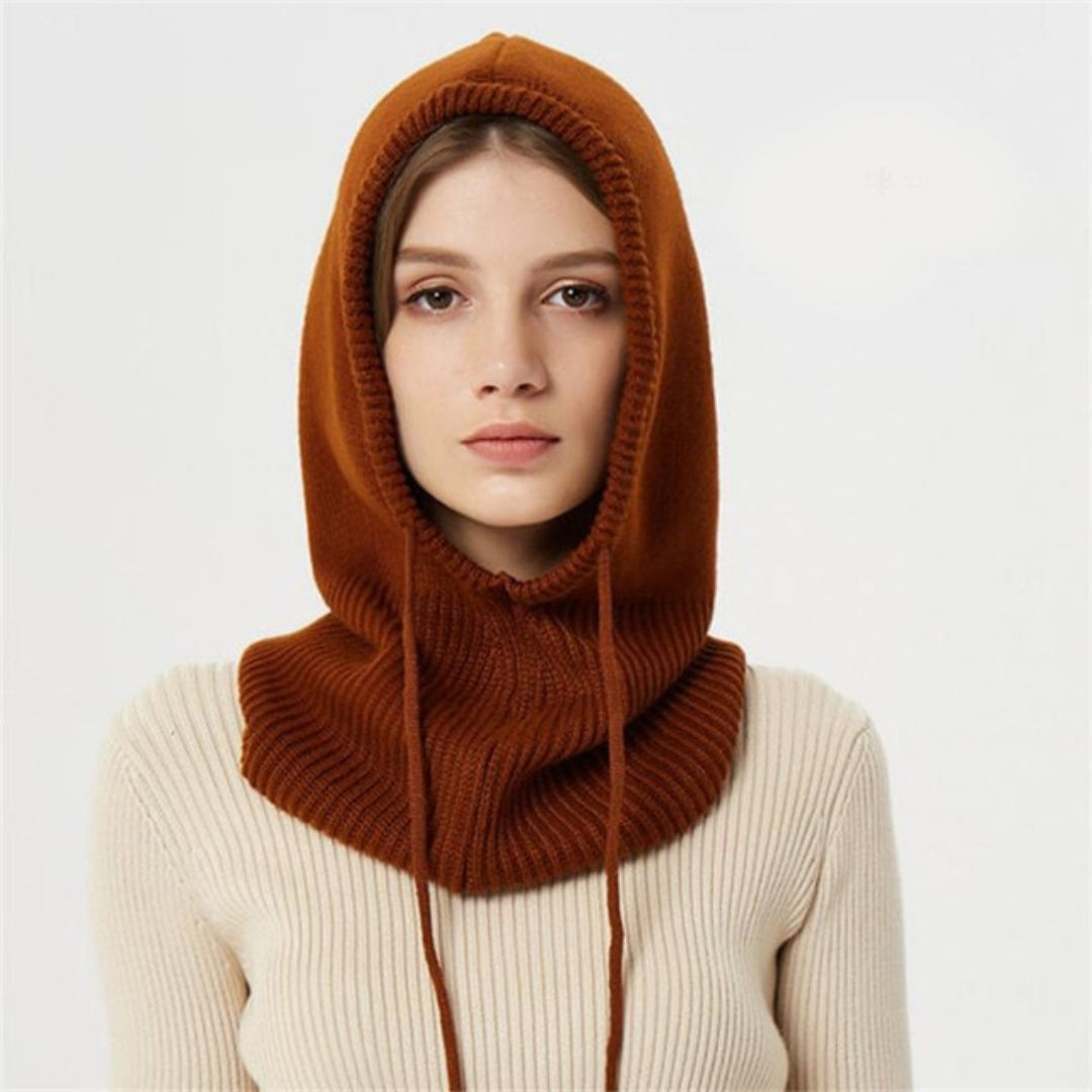 Bonnet tricoté en cachemire pour femme