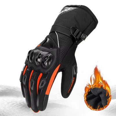 Gants moto hiver imperméables et coupe-vent