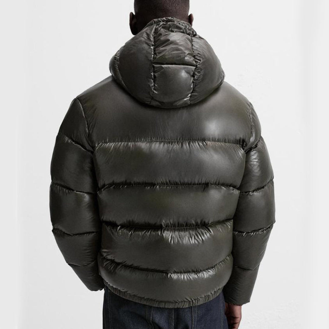 Doudoune d'hiver à capuche pour homme