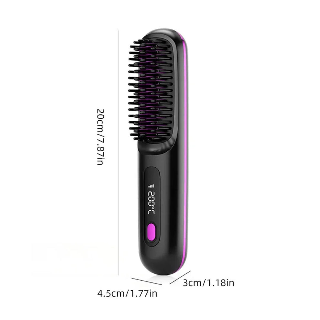 Brosse Lissante Électrique – Lissage Express & Brillance Anti-Frisottis