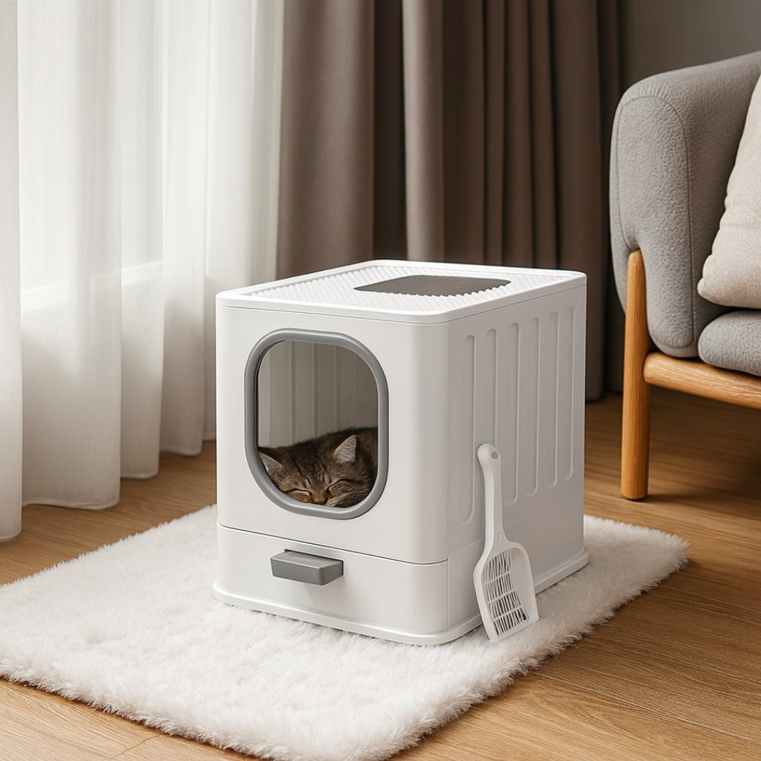 Litière chat automatique moderne