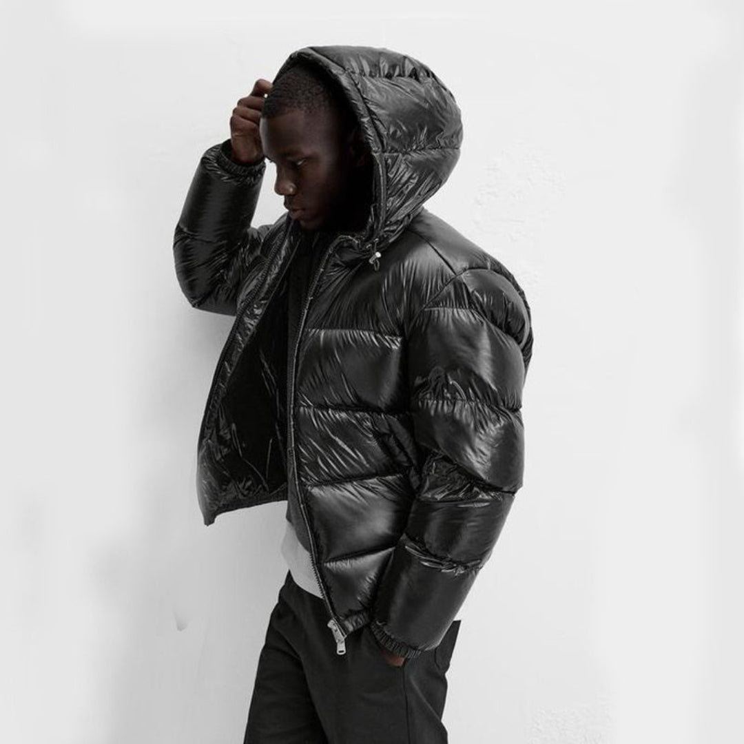 Doudoune d'hiver à capuche pour homme