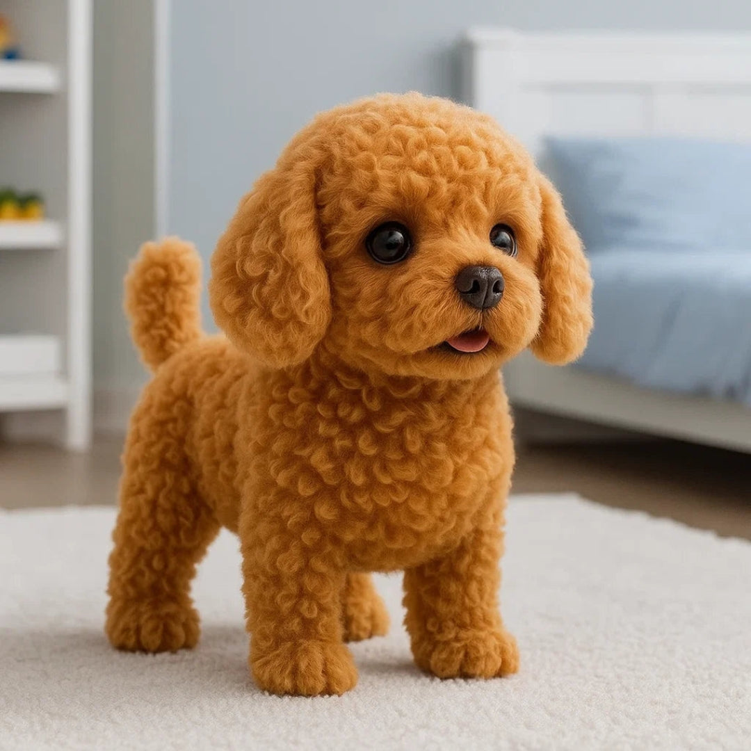 Chiot robot réaliste en peluche