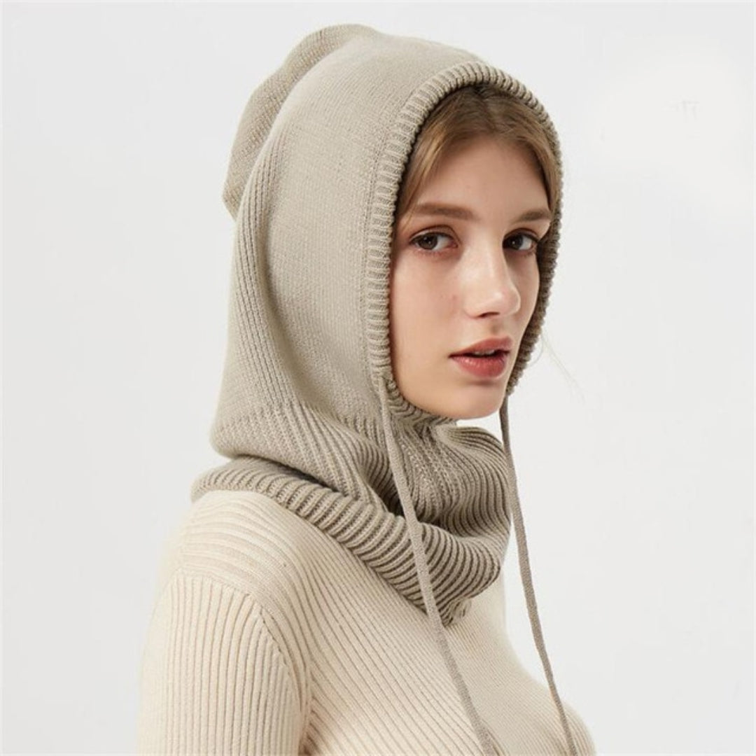 Bonnet tricoté en cachemire pour femme