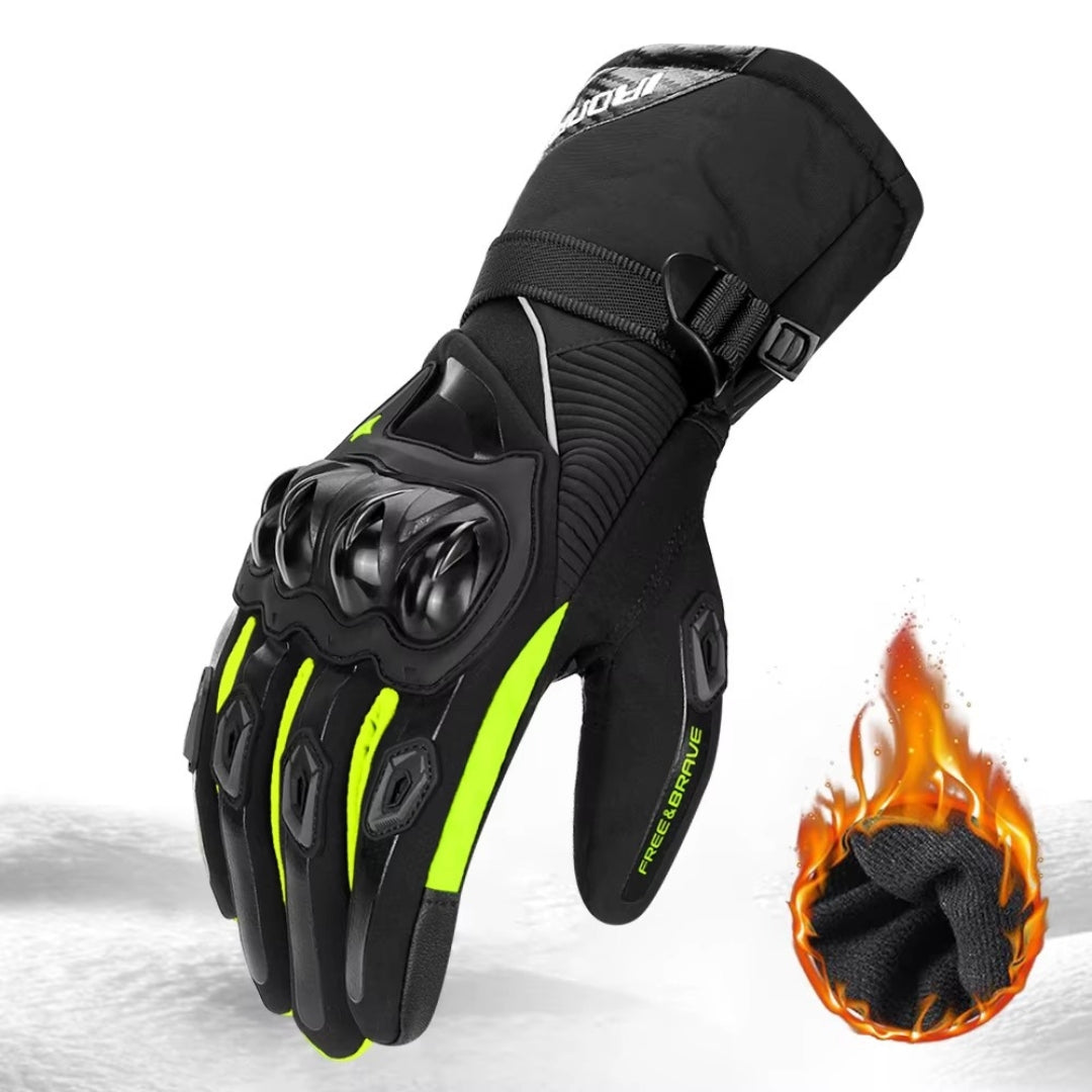 Gants moto hiver imperméables et coupe-vent