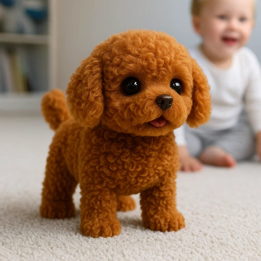 Chiot robot réaliste en peluche