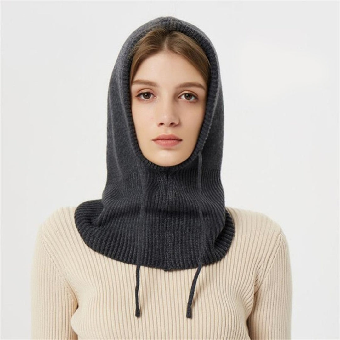 Bonnet tricoté en cachemire pour femme