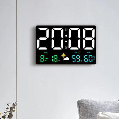 Horloge numérique LED murale