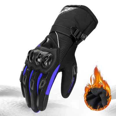 Gants moto hiver imperméables et coupe-vent