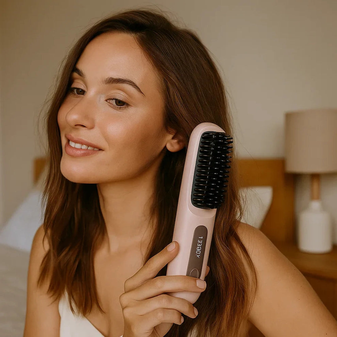Brosse Lissante Électrique – Lissage Express & Brillance Anti-Frisottis