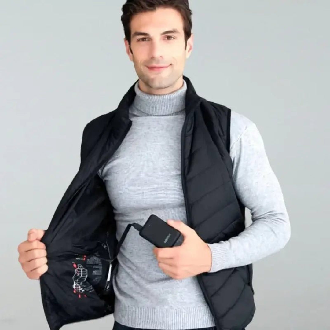 Gilet chauffant thermique unisexe