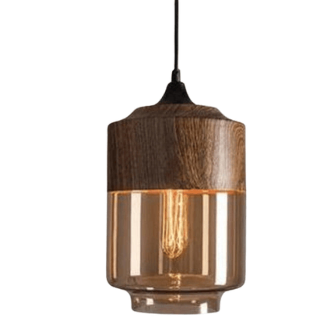 Plafonnier scandinave moderne en bois