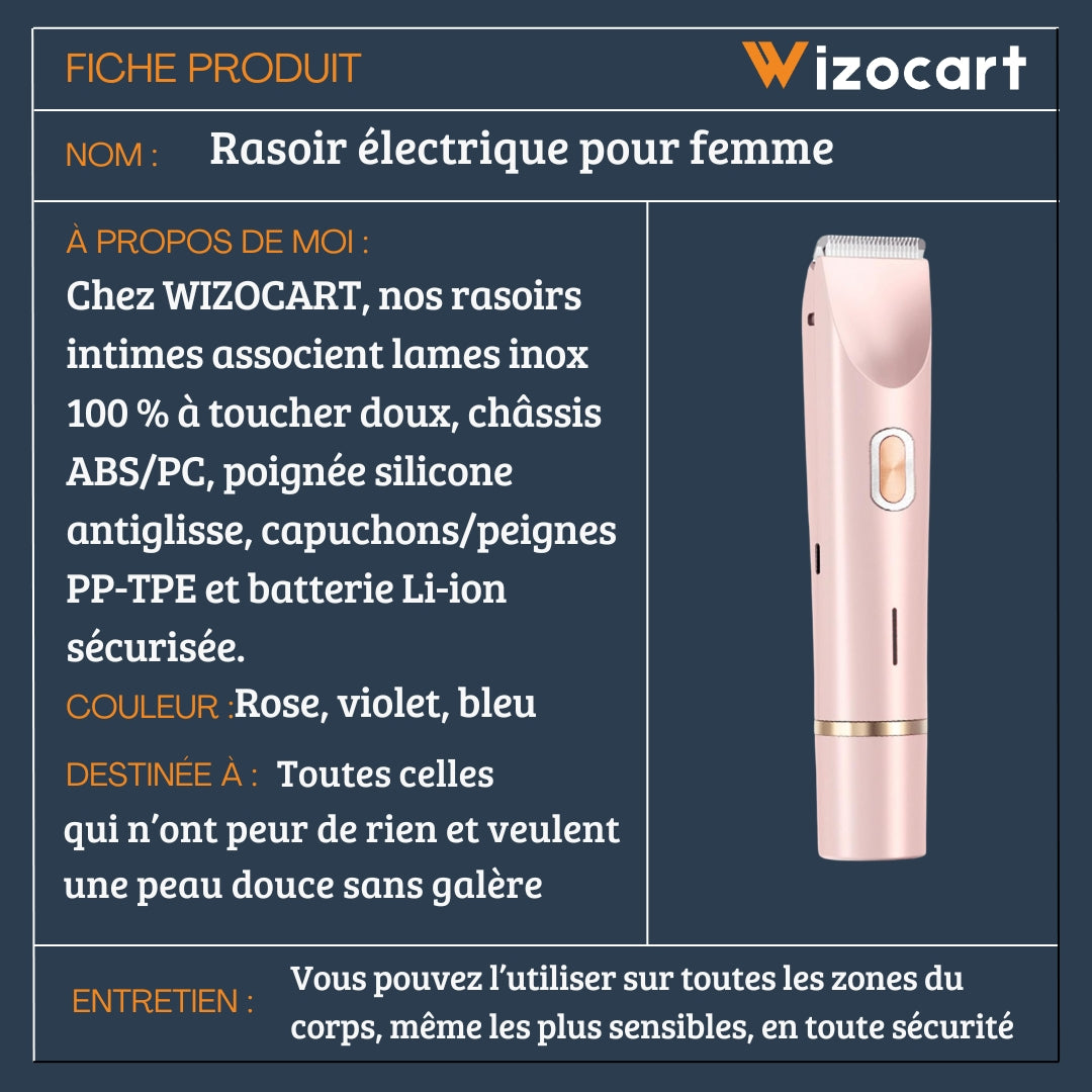 Rasoir électrique pour femme
