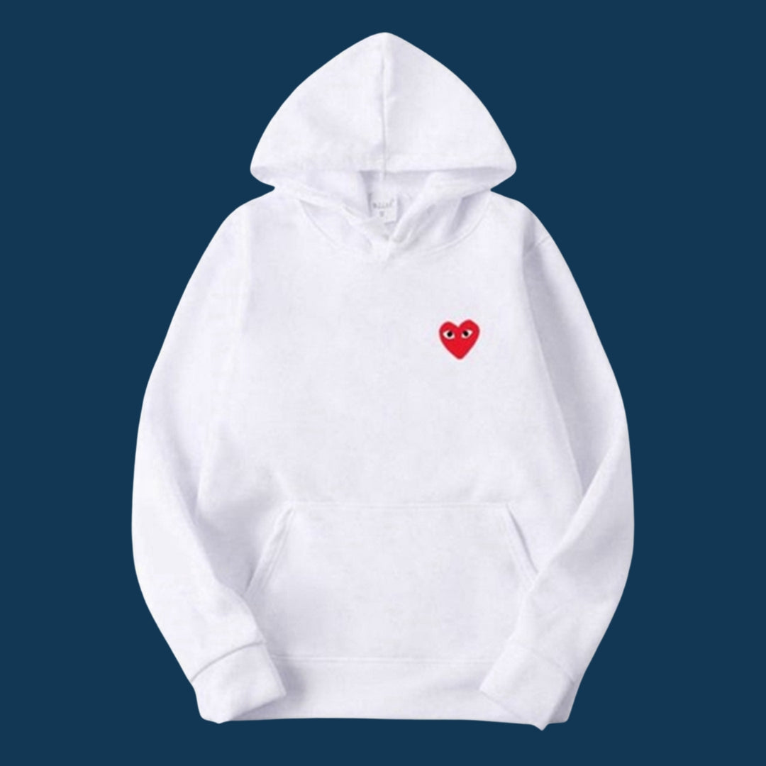 Sweat à Capuche avec Logo Cœur pour Femme