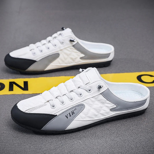 Baskets Sans Dossier Homme – Confort Slip-On & Style Décontracté