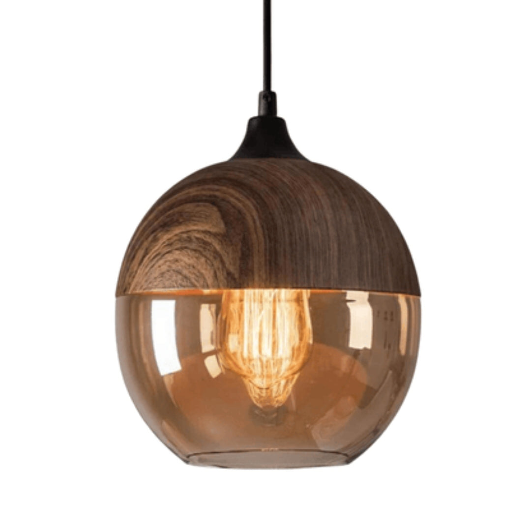 Plafonnier scandinave moderne en bois