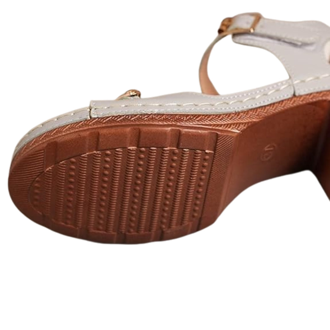 sandales à plateforme à talon épais pour femmes pour un confort assuré