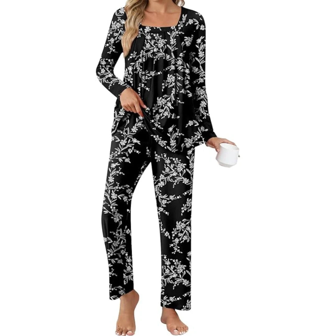 Ensemble pyjama 2 pièces femme avec poches