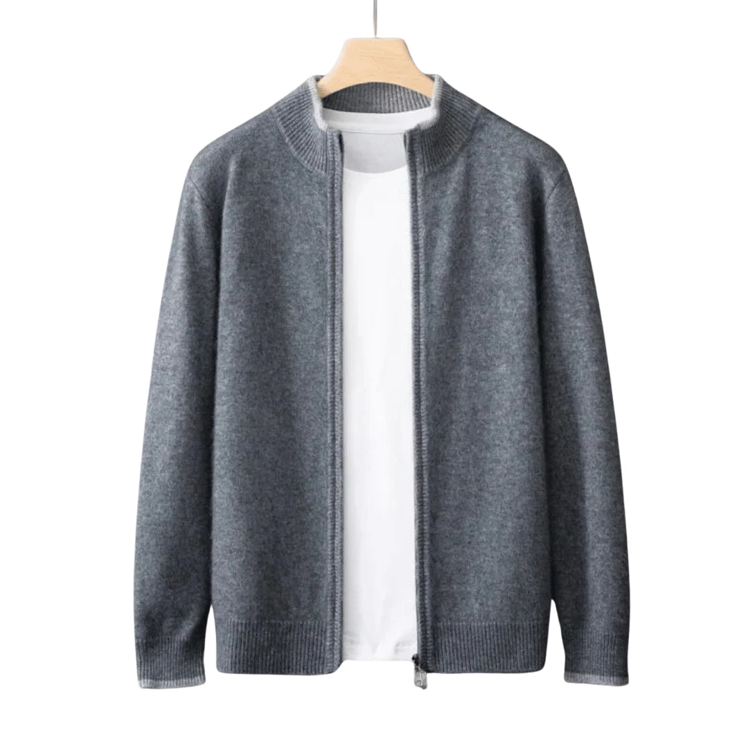 Veste zippée en cachemire pour homme