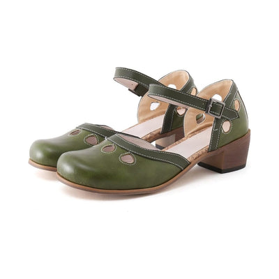 Sandales à petit talon avec boucle décorative pour femme