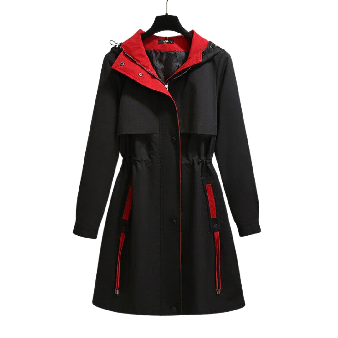 Veste coupe-vent oversize à capuche