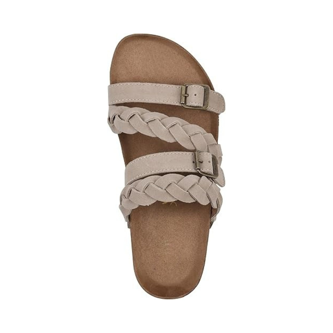 Sandales confortables pour femme dotées d'un détail tressé