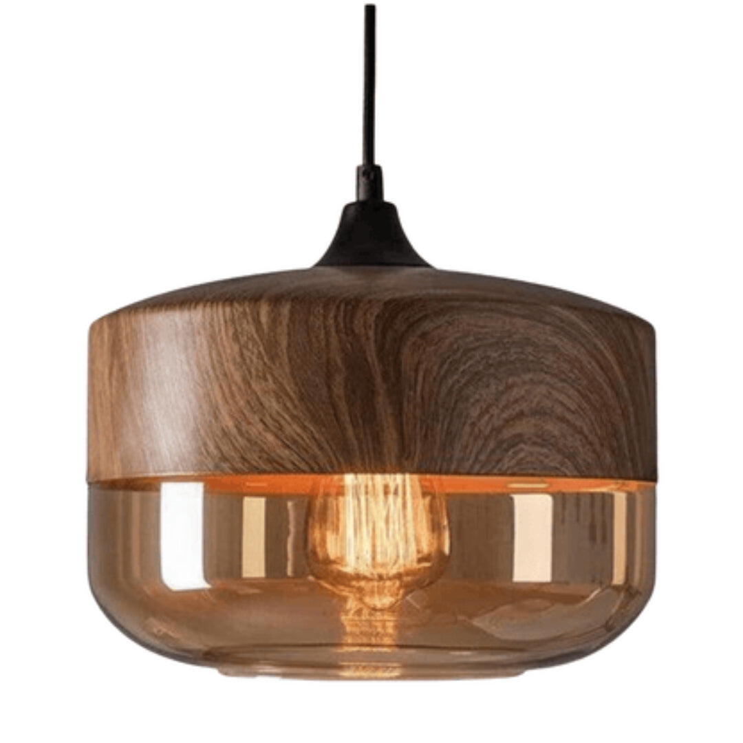 Plafonnier scandinave moderne en bois