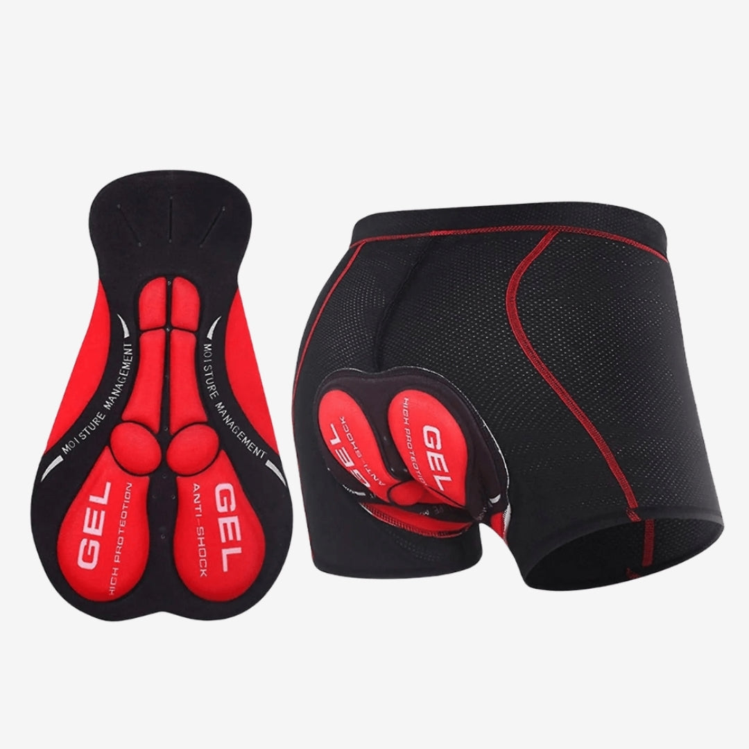 Sous-short cyclisme avec insert gel respirant et confort durable