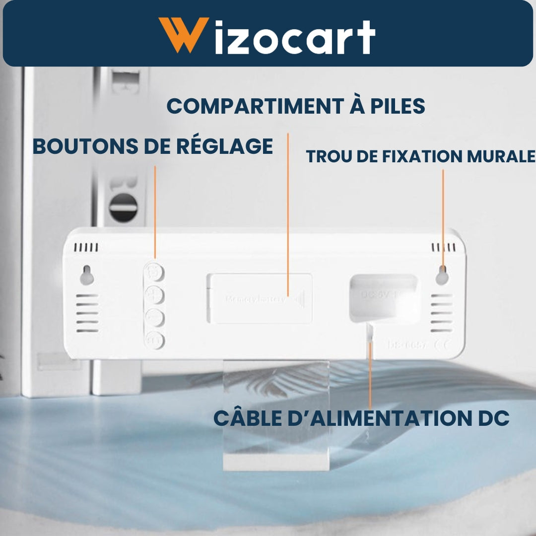 Horloge numérique LED murale