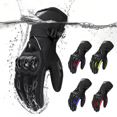 Gants moto hiver imperméables et coupe-vent