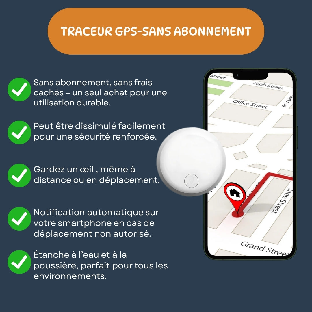 GPS pour Vélo – Compatible iOS / Android, Sans Abonnement