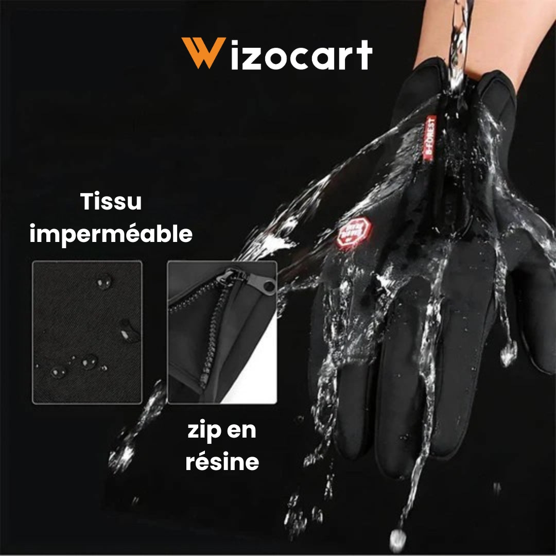 Gants chauffants unisexes imperméables