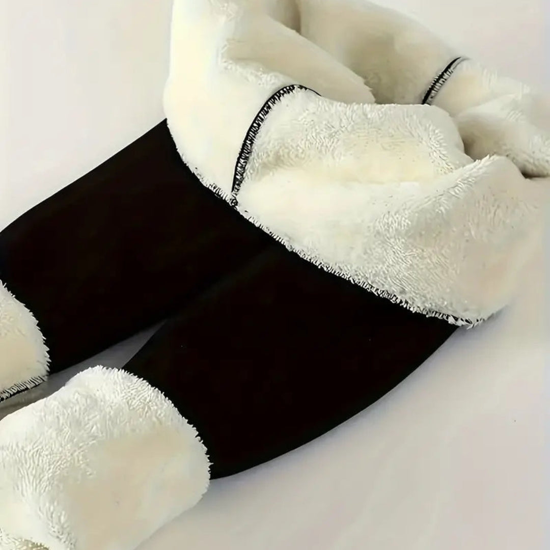 Legging doublé en polaire – Collants thermiques élégants pour femme
